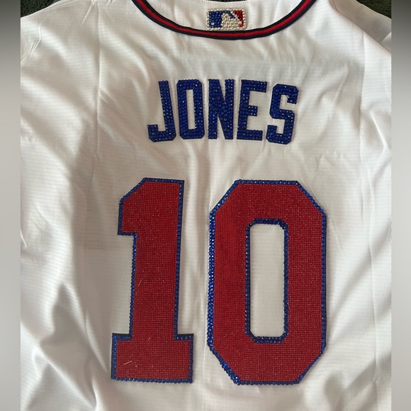 NWT - Custom Rhinestone Braves Chipper Jones jersey - Picture 4 of 5